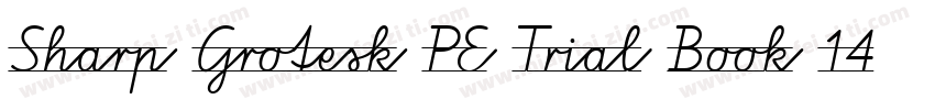Sharp Grotesk PE Trial Book 14字体转换